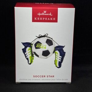 Hallmark 2024 Keepsake Ornament SOCCER STAR Brand New QGO3021